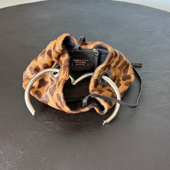 Prada Leopard Print Ring Handle Bag - Picture 7 of 8